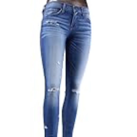 Flying Monkey Regular Rise Released Hem‎ Skinny Jeans Size 26 - Picture 1 of 9